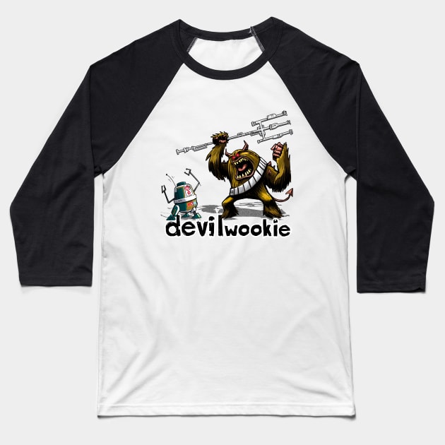 Devilwookie Rampage Baseball T-Shirt by devilwookie